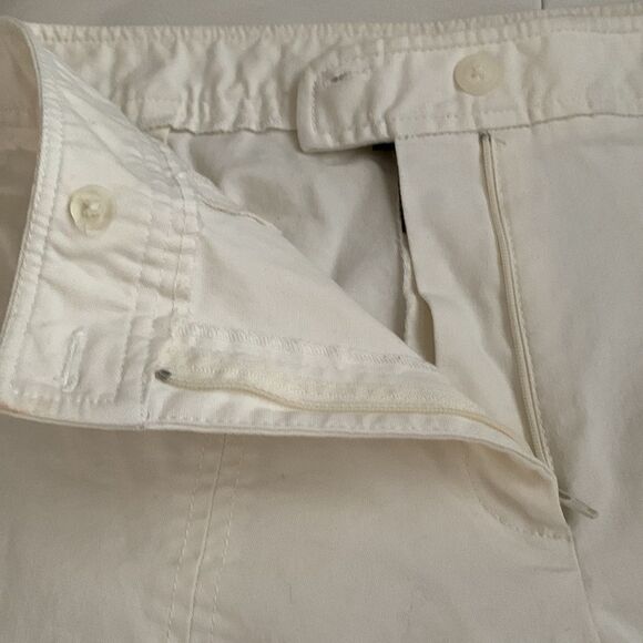 Rafaella Women's White Straight Pants Cotton Blend Stretch Size 8 - Picture 9 of 11